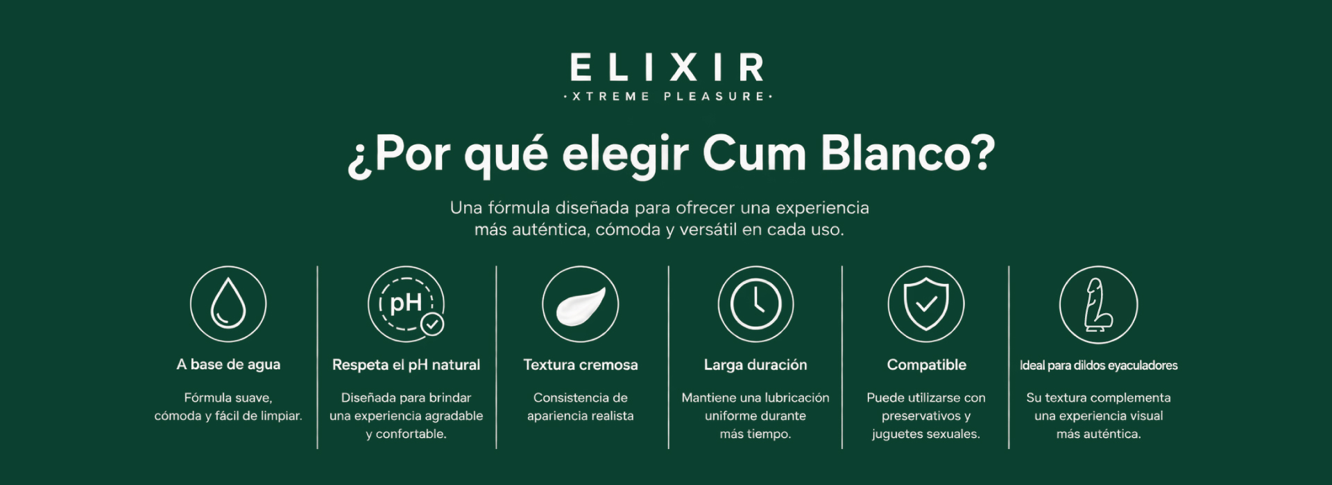 ¿Por qué elegir Cum Blanco Elixir?
