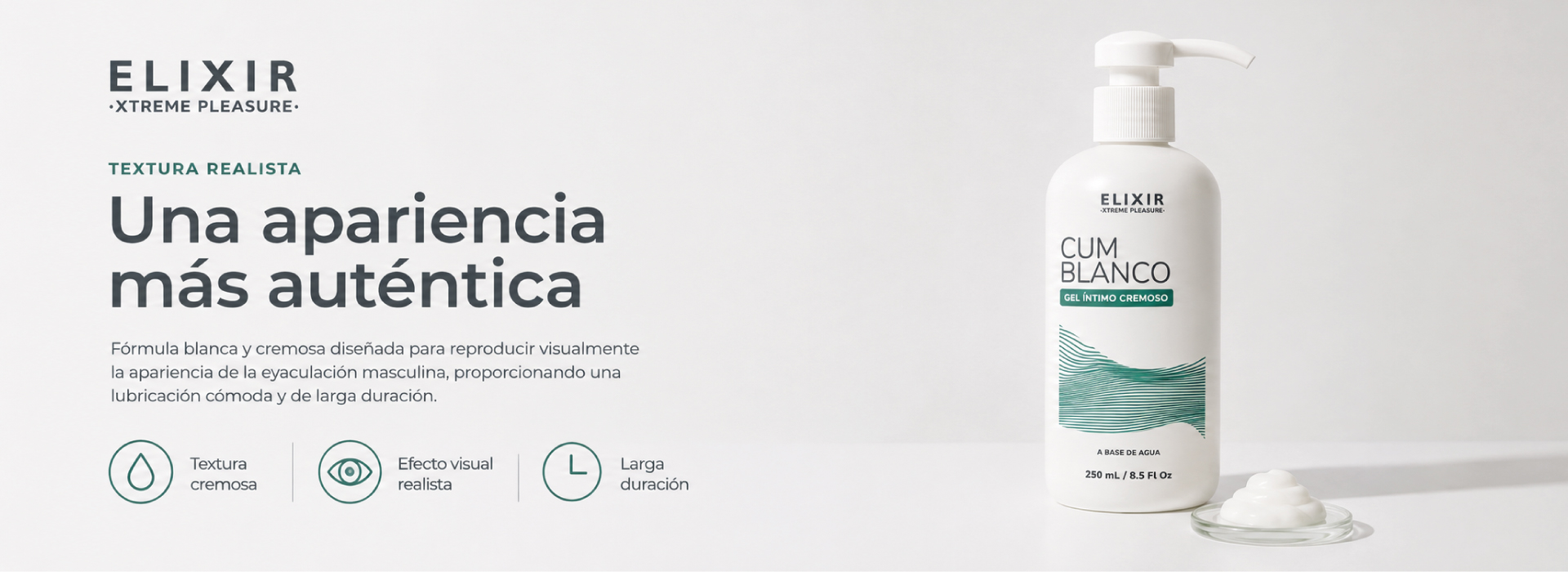Cum Blanco Elixir - Una apariencia más auténtica