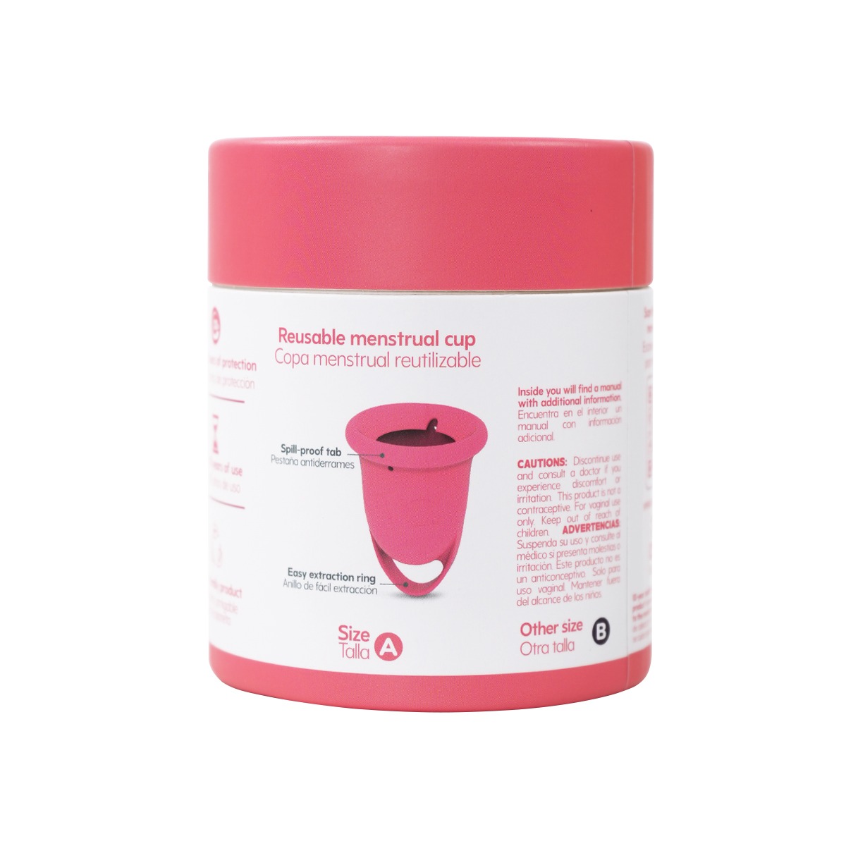 Copa Menstrual Essential UVA 2 Talla A Salmón