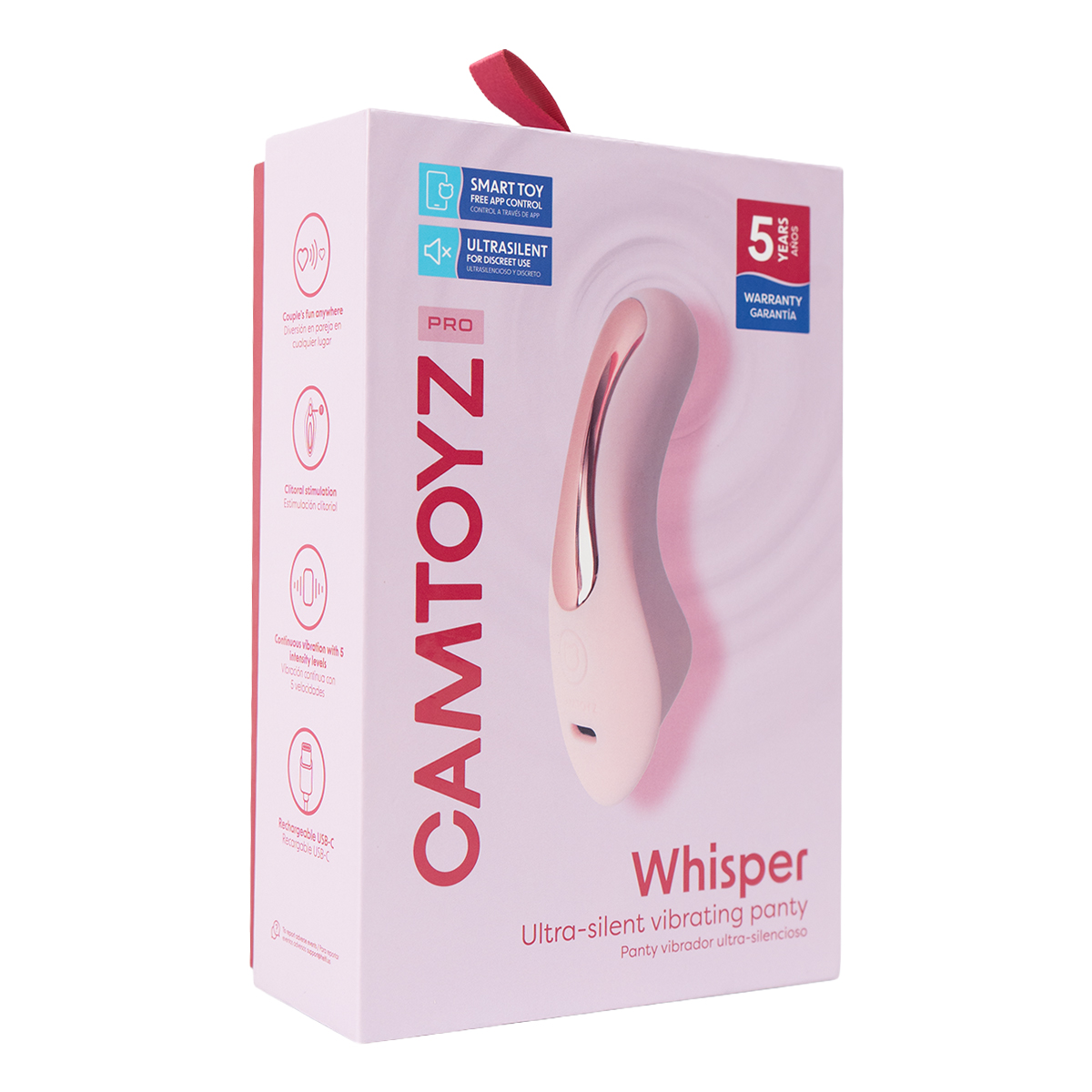 Whisper Panty Vibrador con APP Camtoyz