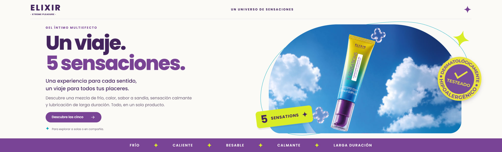 Elixir 5 Sensations - Un viaje, 5 sensaciones