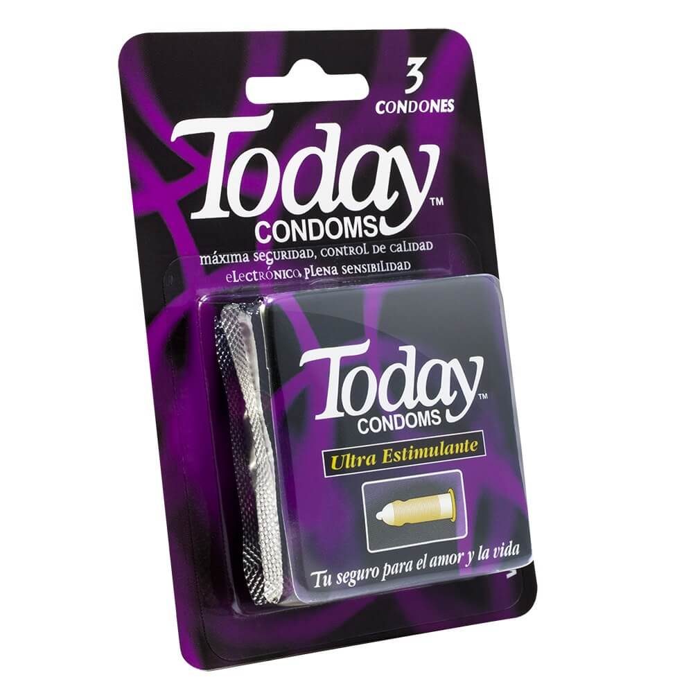 Condones Today Ultra Estimulante x 3-DistriSex-DistriSex